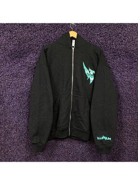 Illenium Phoenix Logo Zip-Up Hoodie Size Extra Large